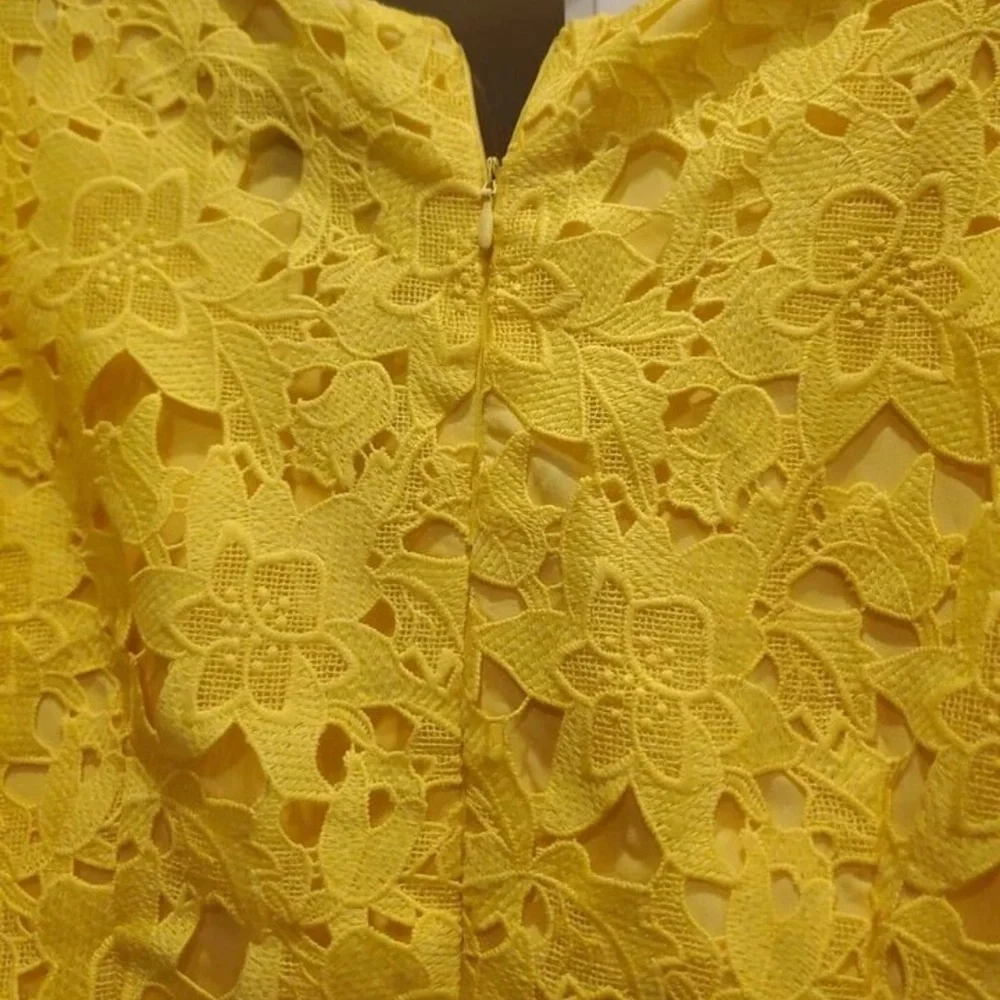 Prabal Gurung Bright Yellow mini dress plus size 20 - Picture 10 of 12